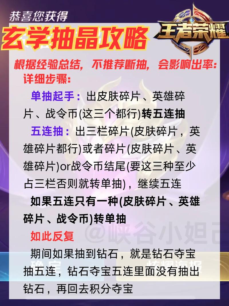 教学王者荣耀抽水晶技巧，2021王者荣耀抽水晶技巧？-第3张图片-猴鲨游戏