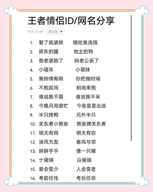 王者荣耀情侣名格式,王者荣耀里面情侣名字-第6张图片-猴鲨游戏 王者荣耀情侣名格式,王者荣耀里面情侣名字-第6张图片-猴鲨游戏